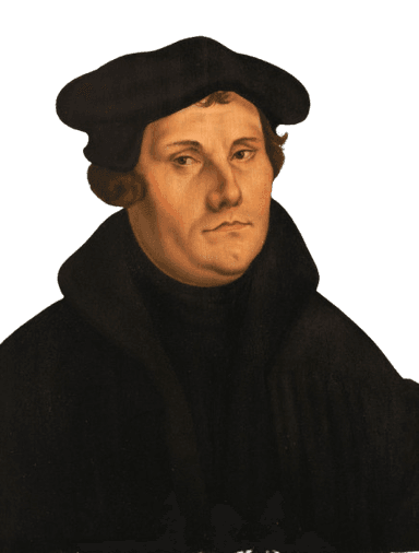 Martin Luther peeking